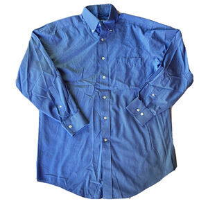 Talbots Shirt Sz 15.5 32/33 Wrinkle Resistant 100% Cotton Dress Button Down Mens